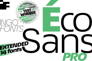 Éco Sans Pro Extended Font for Makers
